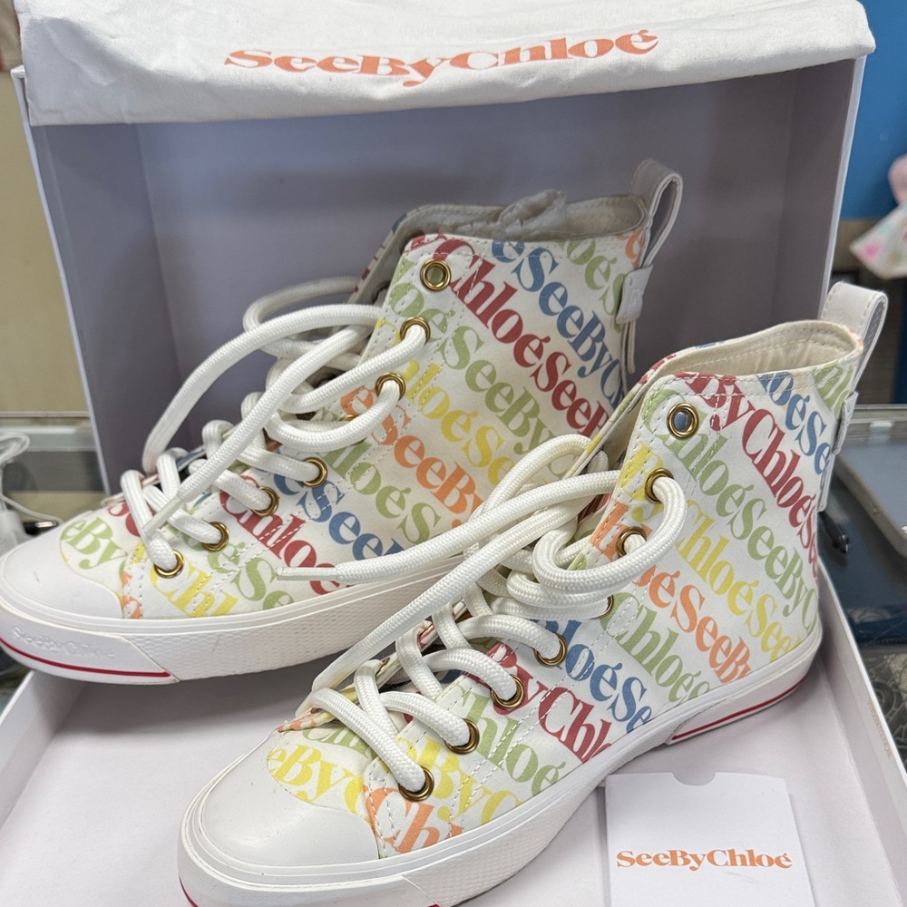 See By Chloe Multicolor High-Top Sneakers